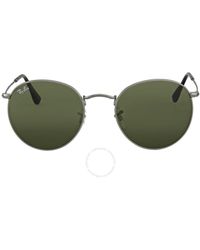 Ray-Ban - Round Metal Green Sunglasses Rb3447 029 - Lyst