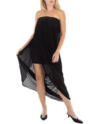 Burberry - Mulberry Silk Evening Draped Dress, Brand Size 8 (Us - Lyst