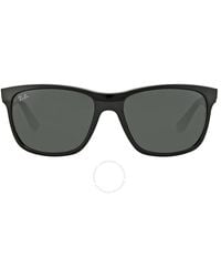 Ray-Ban - Green Classic Square Sunglasses Rb4181 601 - Lyst