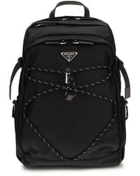 Prada - Re-Nylon And Leather Speedrock Backpack - Lyst