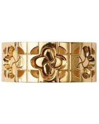 Burberry - Plated Rose Monogram Ring - Lyst