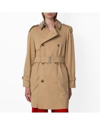 Burberry - Short Gabardine Belted Trench Coat, Brand Size 6 Us - Lyst