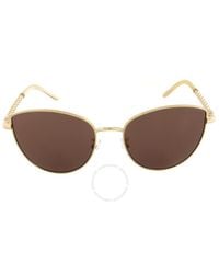 Tory Burch - Solid Brown Cat Eye Sunglasses - Lyst