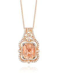 Le Vian - Ladies Peach Morganite Pendant - Lyst