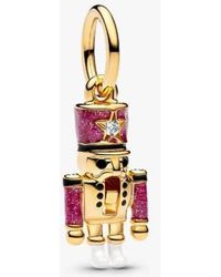 PANDORA - Moveable Nutcracker 14K-Plated Dangle Charm - Lyst