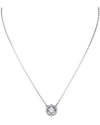 Swarovski - Sparkling Dance Round Necklace, Rhodium Plating 5286137 - Lyst