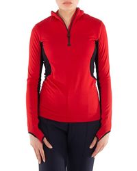 Moncler - Long Sleeves Logo Patch High Neck Shirt - Lyst
