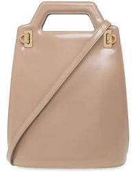 Ferragamo - Wanda North-South Top Handle Bag - Lyst