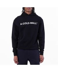 A_COLD_WALL* - A Cold Wall Essential Logo Cotton Hoodie - Lyst