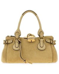 Chloé - Mustard Suede Paddington Shopping Bag Dustybeige Borse A Tracolla - Lyst