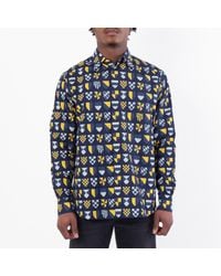Fendi - Crest-Print Wovem Shirt - Lyst