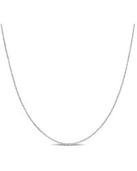 Amour - 0.7Mm Diamond-Cut Cable Chain Necklace - Lyst