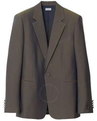 Burberry - Iridescent-Effect Wool Blazer, Brand Size 44R (Us - Lyst