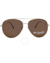 Columbia - Canyons Bend Brown Pilot Sunglasses C104sp 710 60 - Lyst