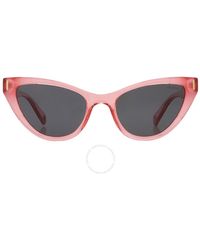 Polaroid - Polarized Grey Cat Eye Sunglasses Pld 6174/s 09r6/m9 52 - Lyst