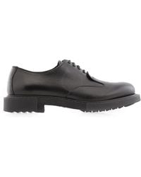 Ferragamo - Salvatore Leather Derby Shoes - Lyst