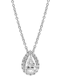 Brilliant Diamond - 14Kt 0.60 Carat Lab Grown Diamond Pendant Necklace For - Lyst