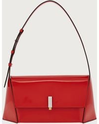 Ferragamo - Prisma Leather Shoulder Bag - Lyst