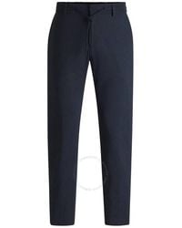 BOSS - Micro-Patterned Slim-Fit Trousers, Brand Size 50 (Waist - Lyst