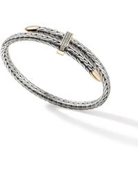 John Hardy - Spear Flex Cuff, Diamonds Size M-L - Lyst