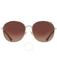 COACH - Polarized Brown Round Sunglasses Hc7134 9005t5 57 - Lyst