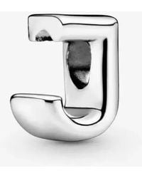 PANDORA - Letter J Charm - Lyst