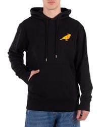 JW Anderson - Canary Embroidered Cotton Drawstring Hoodie - Lyst