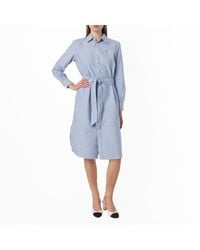 Polo Ralph Lauren - Polo Ralph Belted Cotton Oxford Shirt Dress - Lyst