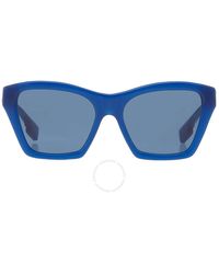 Burberry - Arden Dark Blue Cat Eye Sunglasses - Lyst