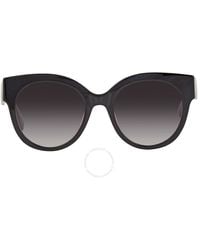 Longchamp - Grey Gradient Round Sunglasses Lo673s 001 53 - Lyst