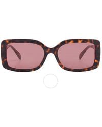 Michael Kors - Corfu Dark Pink Rectangular Sunglasses Mk2165 377487 56 - Lyst