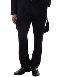 Burberry - Slim Fit Tailored Wool Trousers, Brand Size 48 (Waist - Lyst