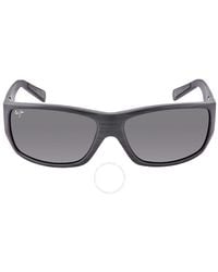 Maui Jim - Wassup Polarized Grey Rectangular Sunglasses 123-02w - Lyst