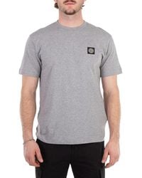 Stone Island - Compass Patch Logo Cotton T-Shirt - Lyst