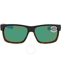 Costa Del Mar - Half Moon Green Mirror Polarized Glass Sunglasses Hfm 181 Ogmglp 60 - Lyst