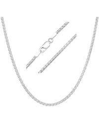 Kylie Harper - Italian Sterling Round Box Chain - Lyst