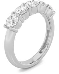 Mure And Co - 1.5Ctw Round Shaped Lab Grown Diamond (F/Vs) Five Stone Band Ring - Lyst