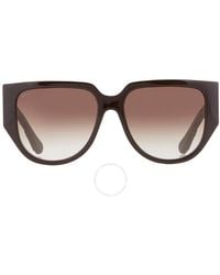 Ferragamo - Brown Gradient Browline Sunglasses Sf1088se 208 57 - Lyst