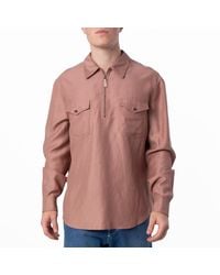 Bally - Quarter Zip Long-Sleeved Utility Shirt, Brand Size 50 Us - Lyst