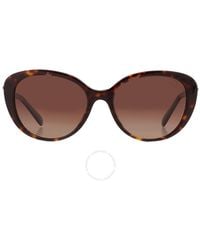 COACH - Polarized Brown Gradient Oval Sunglasses Hc8348u 5120t5 56 - Lyst