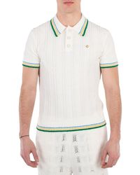 CASABLANCA - Rib Boucle Polo Shirt - Lyst