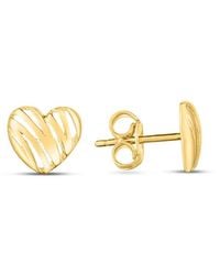 Kylie Harper - Ladies 14K 'Scribbled' Heart Stud Earrings - Lyst