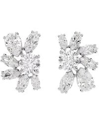 Swarovski - Mesmera Rhodium Plated Stud Earrings - Lyst
