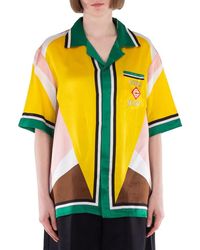 CASABLANCA - Casa Sport Silk Shirt - Lyst