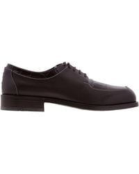 Ferragamo - Dinamic Leather Lace-Up Derby Shoes - Lyst