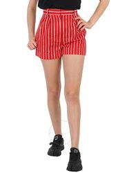 Moschino - Striped Mini Shorts - Lyst