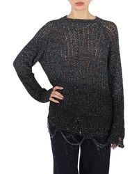 Maison Margiela - Ladies Sequinned Distressed Jumper - Lyst