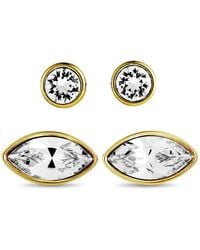 Swarovski - Harley-Plated And Crystal Pierced Earrings Set - Lyst