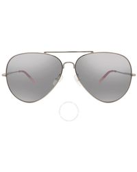 Orlebar Brown - Silver Pilot Sunglasses - Lyst