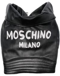 Moschino - Pet Capsule Biker Style Logo Jacket - Lyst